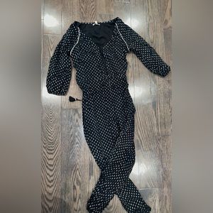 Business jumpsuit European style with beautiful engraving.